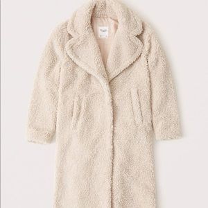Abercrombie Long Sherpa Teddy Coat